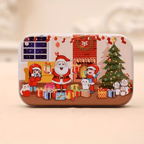 Christmas Fun Puzzle for Kids with 2 designs – Fireplace and Father Christmas. Boosts problem-solving, hand-eye coordination, and festive fun. Ages 3+.