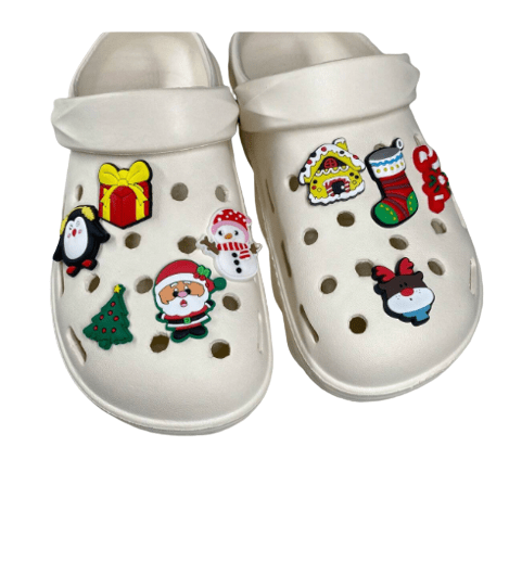 9 Piece Santa Claus/Snowman Christmas Shoes Accessories