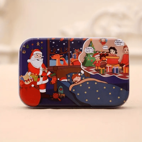 Christmas Fun Puzzle for Kids with 2 designs – Fireplace and Father Christmas. Boosts problem-solving, hand-eye coordination, and festive fun. Ages 3+.