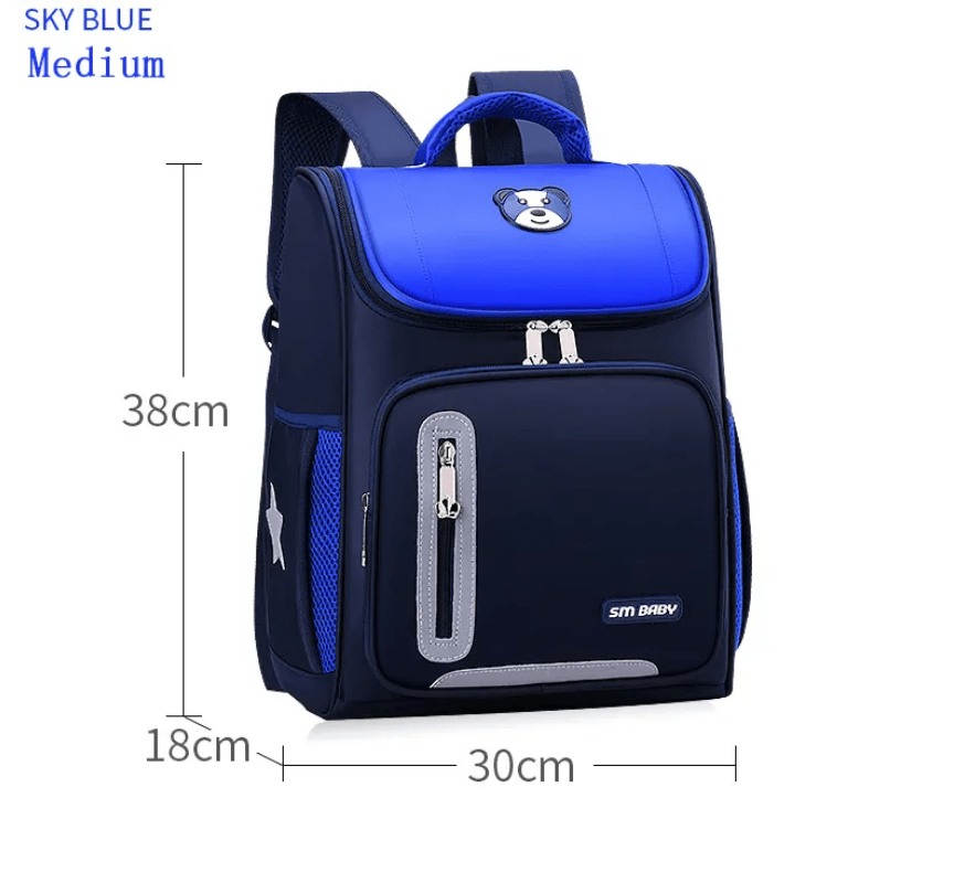 Sapphire Blue Kids Backpack Schoolbag