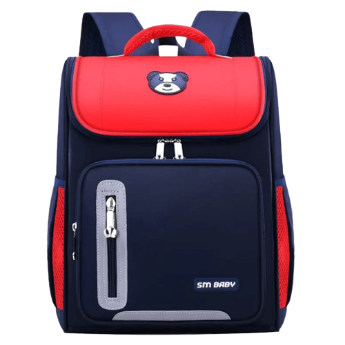 Red Unisex Kids Backpack Schoolbag