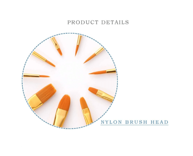 10 piece oil painting brush set