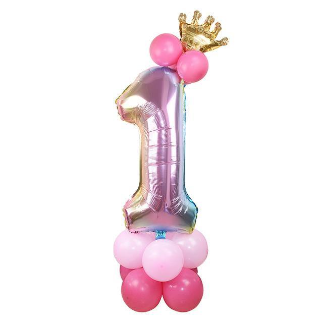 Crown Birthday Balloon Number 1 Wedding New Year Jumbo Huge Giant Foil | Adorbs Online