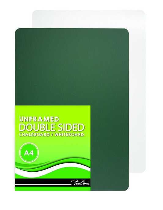 Double sided chalkboard and whiteboard for kids