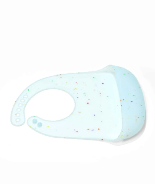 Cute silicone blue unique bib for babies