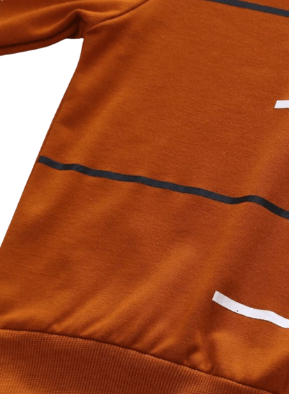 Boys Clothing Set - Striped Crewneck Jersey & Trackpants