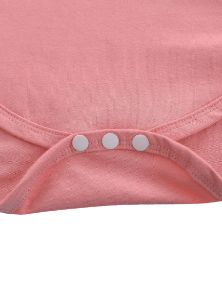 Pink bunny graphic bodysuit for baby