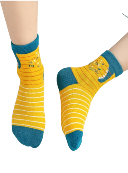 5 Pairs Multicolor Unisex Socks For Kids