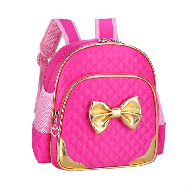 Cute Stylish Trending Bow Girls Pink Backpack Kindergarten Schoolbag | Adorbs Online