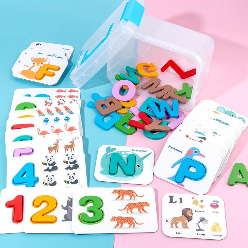 Junior Kids Jigsaw Cartoon Animal and Alphabet Puzzle Educational Toys | Adorbs Online