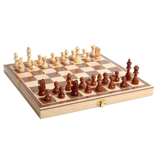 Wooden Chessboard Folding Board Chess Game International Kids Chess Game Set | Adorbs Online