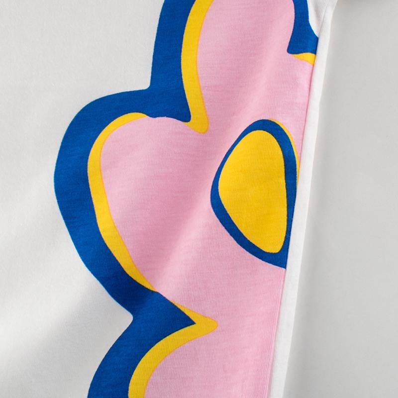 Sunflower  Kids Girls Short Sleeve T-Shirt White | Adorbs Online
