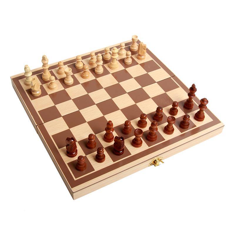 Wooden Chessboard Folding Board Chess Game International Kids Chess Game Set | Adorbs Online