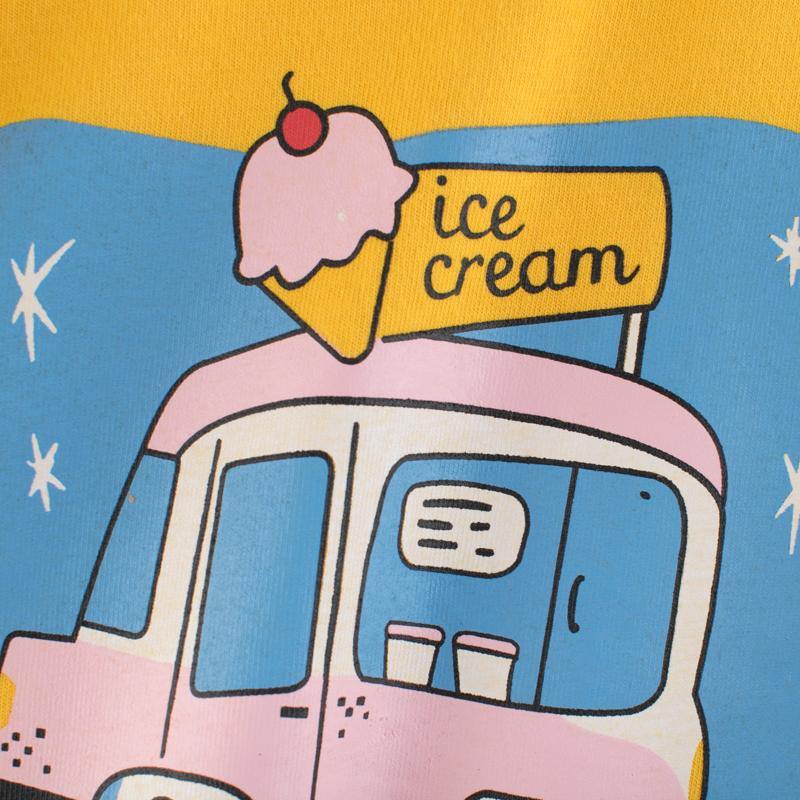 Character Cartoon Kids Girls Long Sleeve T-Shirt Yellow | Adorbs Online