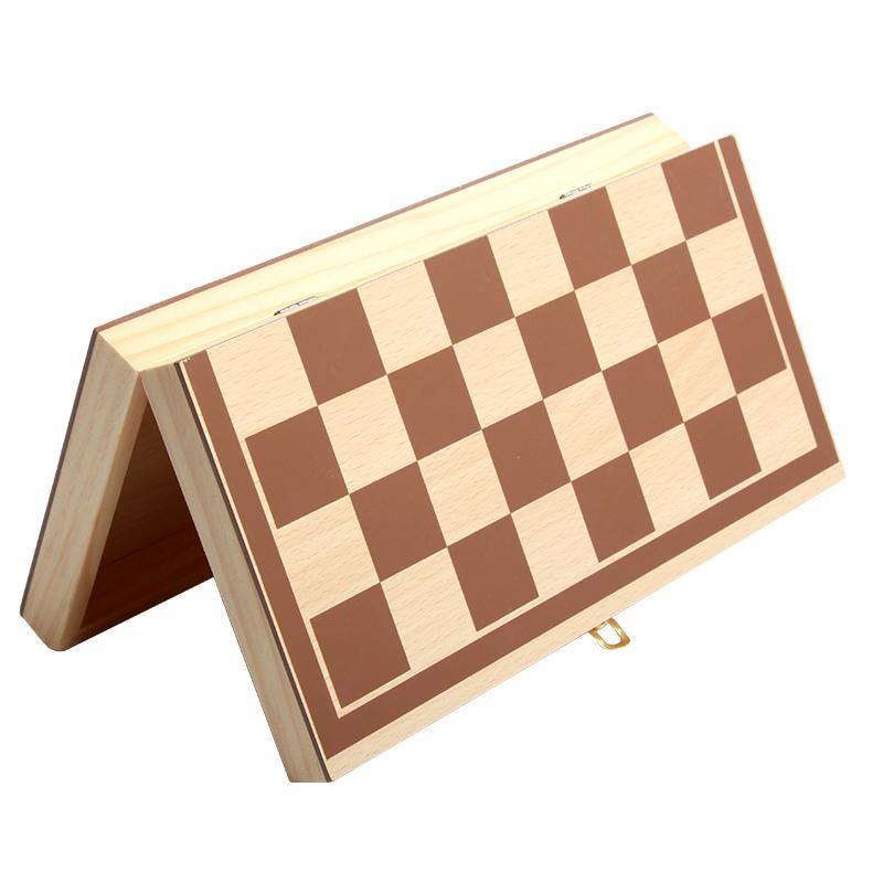 Wooden Chessboard Folding Board Chess Game International Kids Chess Game Set | Adorbs Online