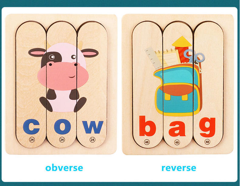 3D Puzzles for kids - Educational toys word puzzle