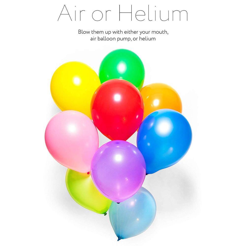 100 Pack (9 color) Party Balloons 10 Inch Strong Latex, Multicolor Balloons | Adorbs Online
