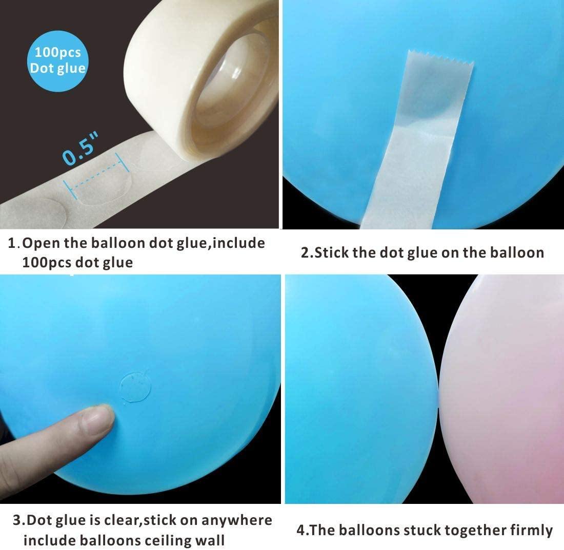 Party box - 104 Piece Pink, Blue, Gold Gender Reveal DIY Garland Kit | Adorbs Online