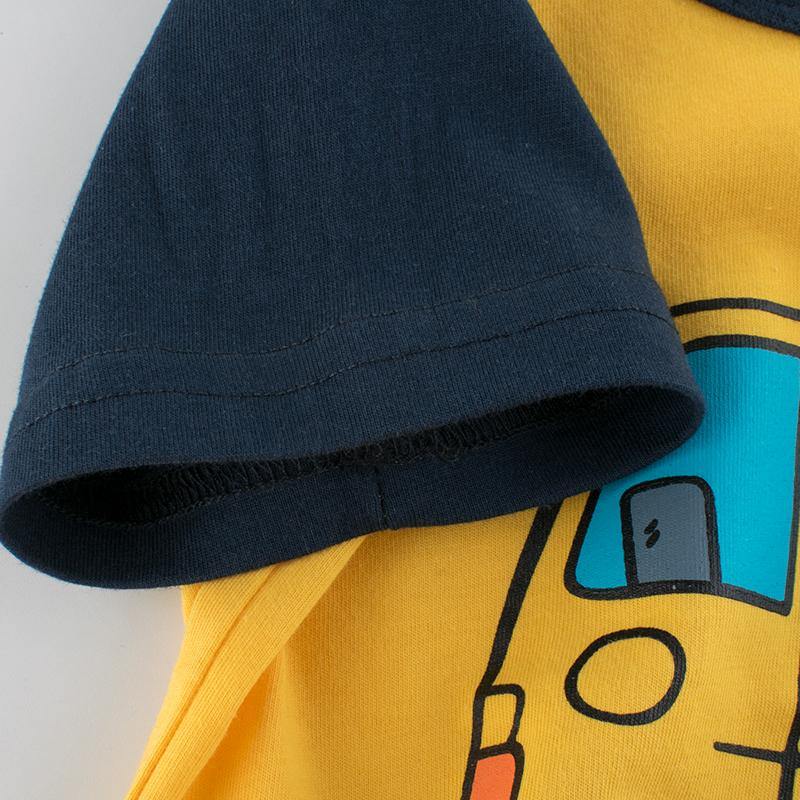 Character Kids Boys Short T-Shirt Yellow and Blue | Adorbs Online