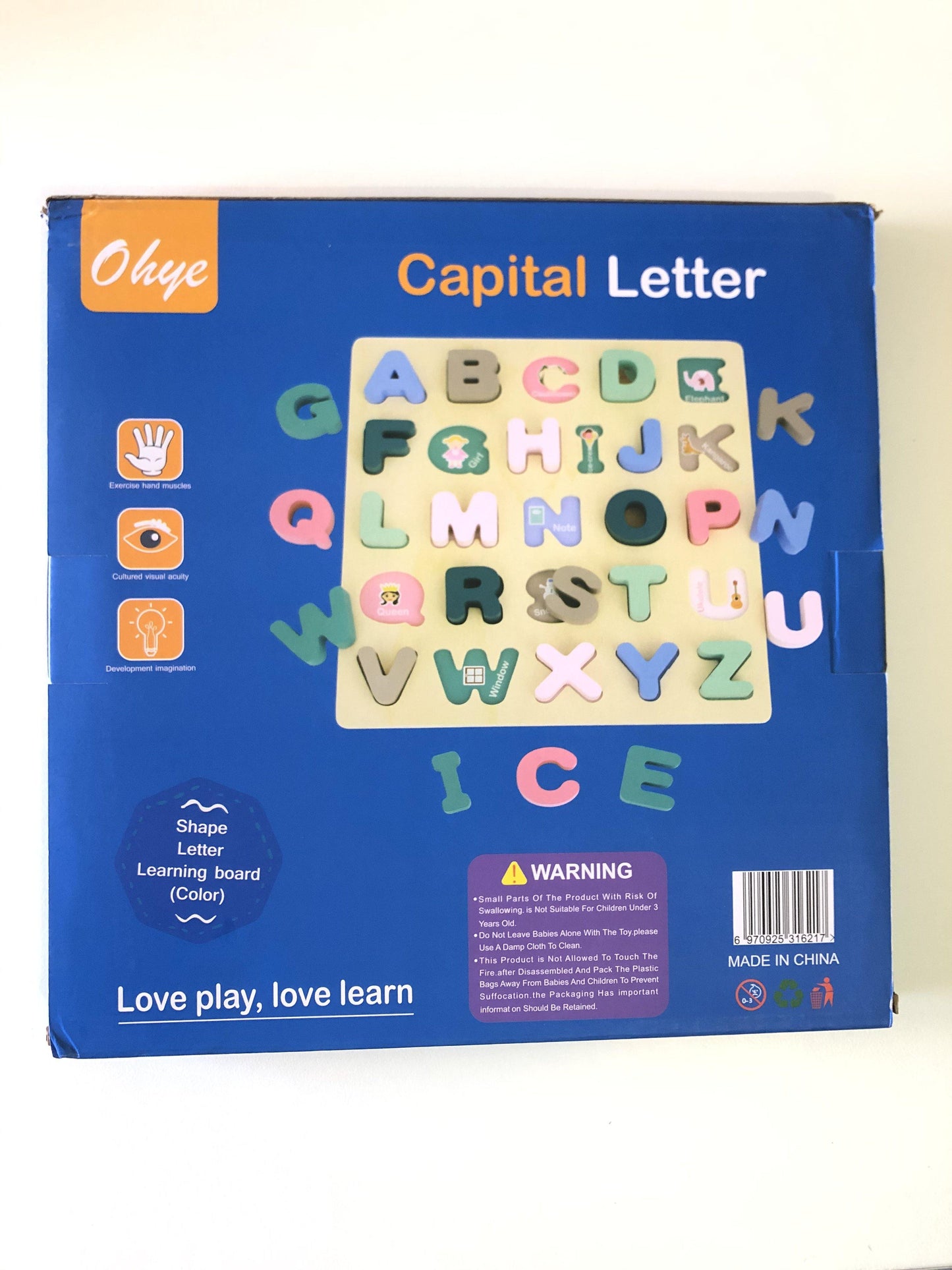 Wooden Alphabets Puzzle Board Toy, Educational And Learning Toy | Adorbs Online