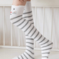 Long Over knee Knee Striped Socks For Girls