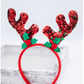 Christmas Headband For kids with shiney Reindeer Horns 