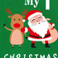 Adorable “My First Christmas” green romper for newborns. Soft, comfy, unisex short-sleeve bodysuit — perfect for sunny festive days! Sizes 0–6 months.