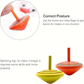 Multicolor wooden spinning tops, 4 cm, for toddlers and kids. Classic toy that boosts hand-eye coordination, concentration, and imaginative play. Safe and durable.
