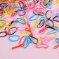 2000 Piece Todldler Girls Ponytail Elastic Translucent Rubber Hair Ties - Mix