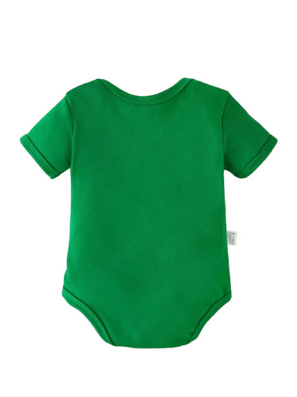 Adorable “My First Christmas” green romper for newborns. Soft, comfy, unisex short-sleeve bodysuit — perfect for sunny festive days! Sizes 0–6 months.