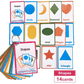 Fun and colorful shapes flashcards for kids! Waterproof and durable learning cards that help toddlers and preschoolers learn shapes easily. Ages 3+.