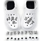 26 Letters Black & White Kids Shoes Accessories