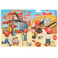 30-piece wooden construction puzzle for toddlers. Boosts hand-eye coordination, observation, logic, and manipulative skills. Ages 2+.