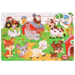 30-piece colorful wooden animal puzzle for toddlers. Boosts hand-eye coordination, observation, logic, and manipulative skills. Ages 2+.