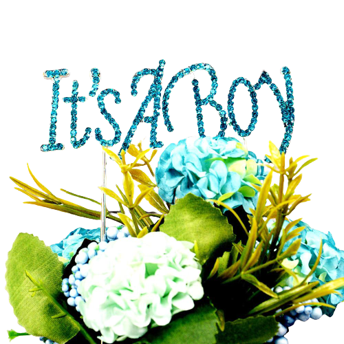 Acrylic Cake Topper, Baby Shower Gender Reveal Décor - it’s a Boy | Adorbs Online
