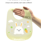 Cute silicone yellow unique bib for babies