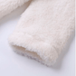Girls teddy hooded coat white