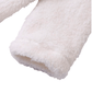 Girls teddy hooded coat white