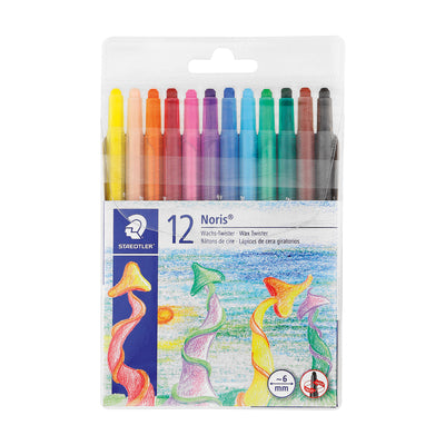 Wax twister crayons