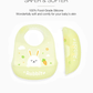 Cute silicone yellow unique bib for babies