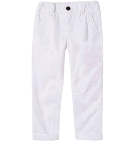 Kids Boys Jeans Clothing Elastic Waist Cotton Pants White | Adorbs Online