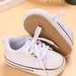 White Cute Lace Up Sneakers For Newborns