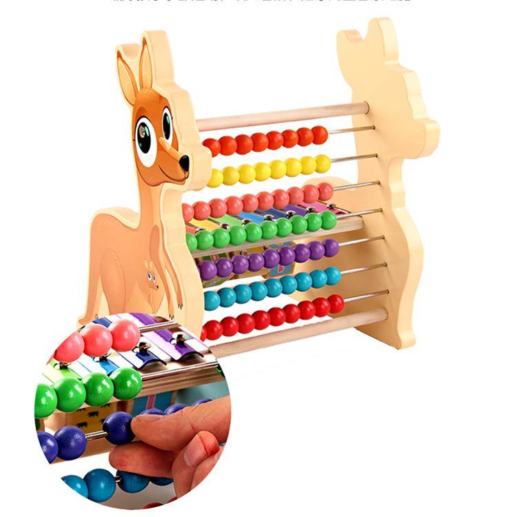 Kids Arithmetic Rack Counter Bead Calculation Math Bar Abacus Number ...