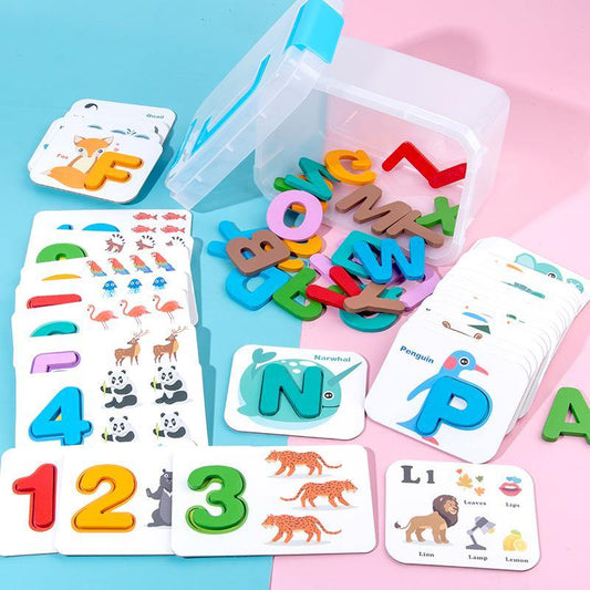 Junior Kids Jigsaw Cartoon Animal and Alphabet Puzzle Educational Toys | Adorbs Online