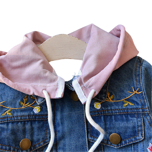 Girls Kids Essential Denim Biker Jacket | Adorbs Online