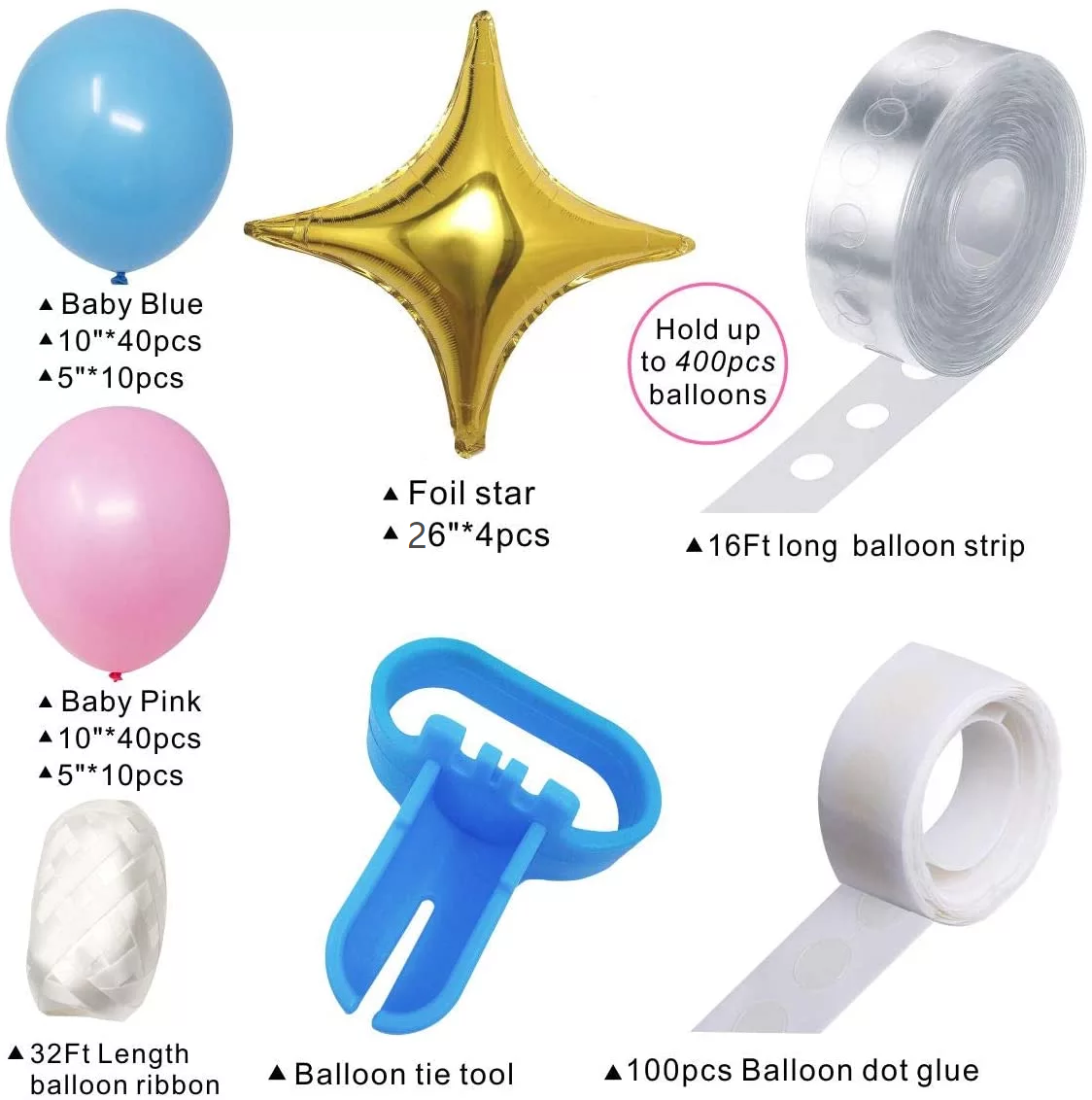 Glue Dot Tape for Balloon and Party Decoration (Pack of 5 Pcs)