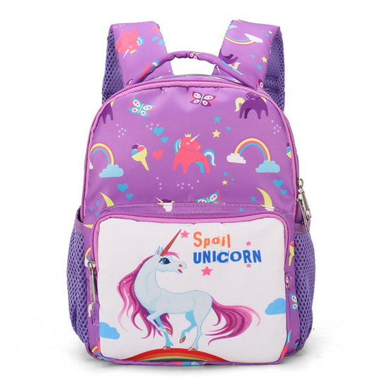 Cute, Adorable, Fashionable Waterproof Unicorn Girls Kindergarten Schoolbag Backpack Pink, Purple | Adorbs Online