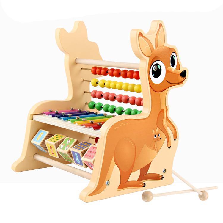 Math Bead Racks Kids Arithmetic Rack Counter Bead Calculation Math Bar Abacus Number ...