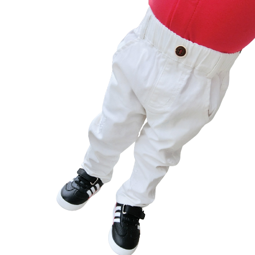 Kids Boys Jeans Clothing Elastic Waist Cotton Pants White | Adorbs Online