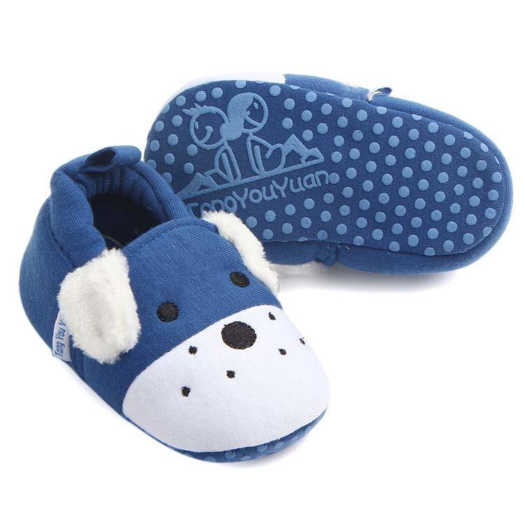 Warm Winter First Walker Baby Slippers Shoes Blue | Adorbs Online